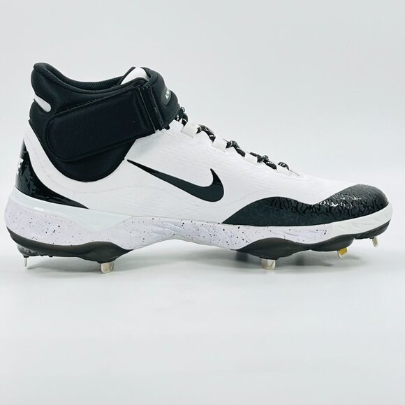 Nike Alpha Huarache Elite 4 Mid \'White Black\' FD2744-107 Baseball size 16 main image 5